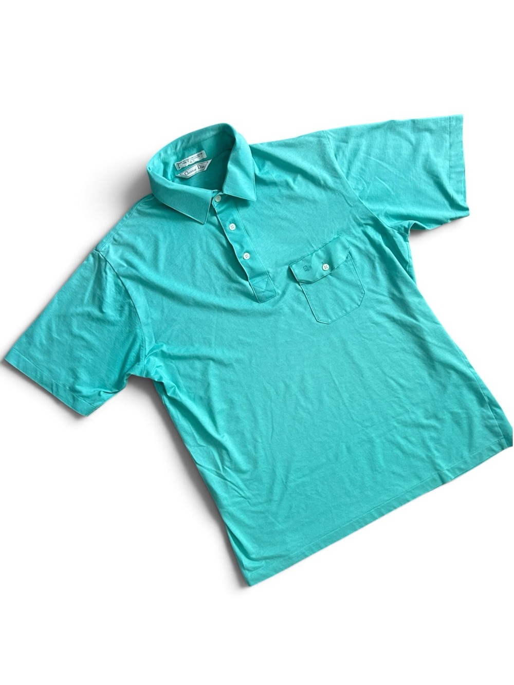 Vintage CHRISTIAN DIOR Single Stitch Logo Polo, XL